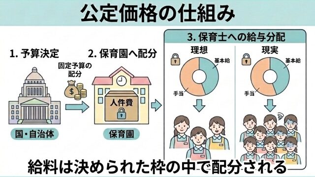 公定価格と現場の人件費配分の乖離