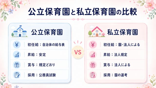 公立保育園と私立保育園の違い