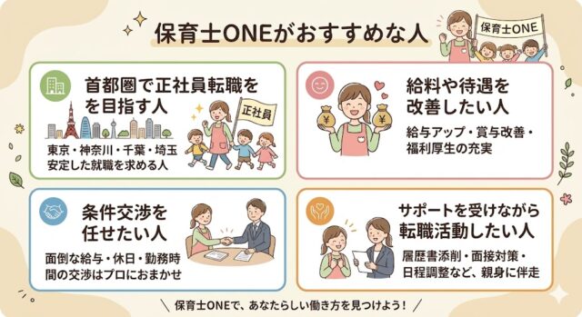 保育士ONEがおすすめな人