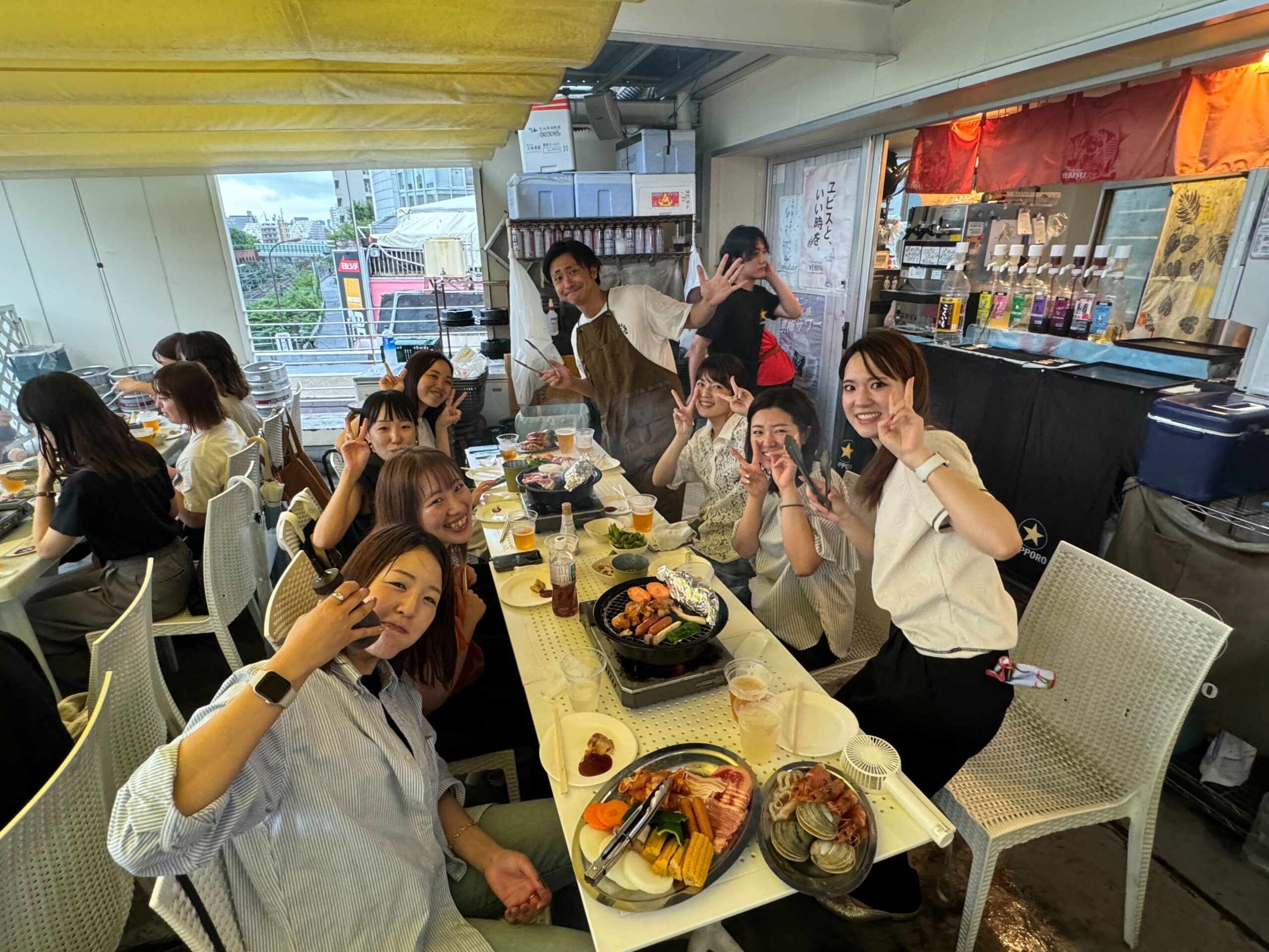 BBQの様子